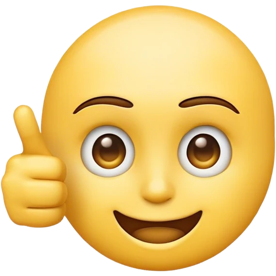 The standard round yellow emoji face points with its finger as in the roll face meme emoji