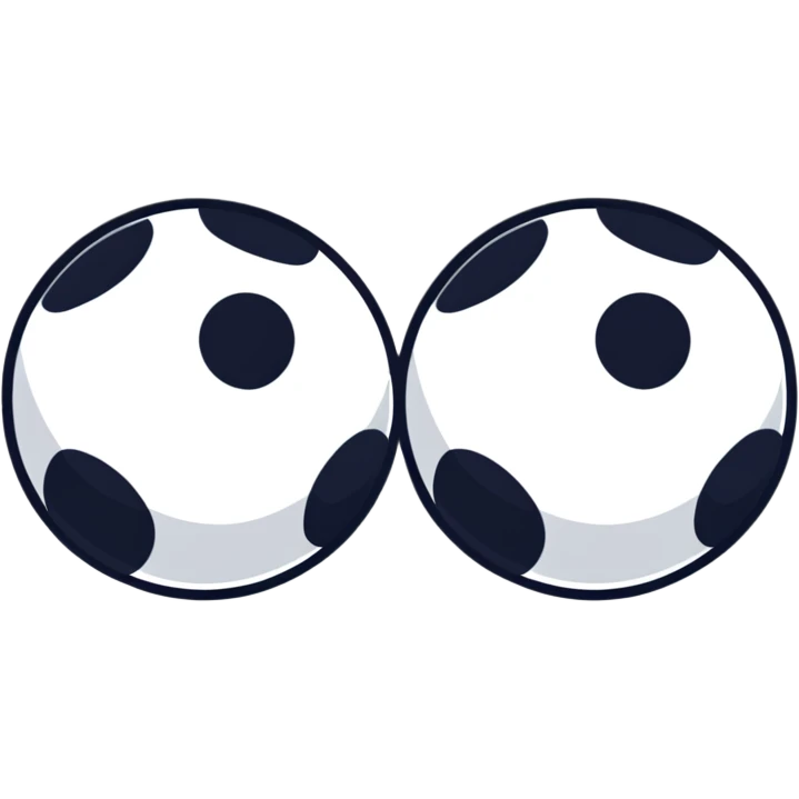 two balls standing together emoji