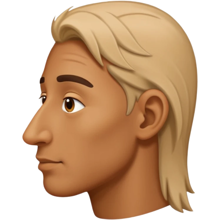  big nose, side view emoji