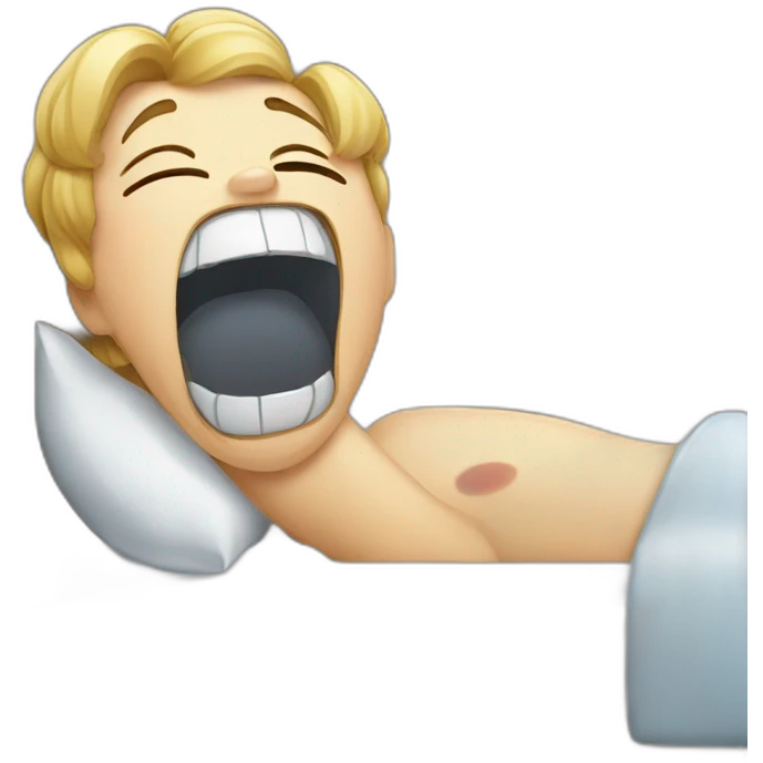 to yawn emoji