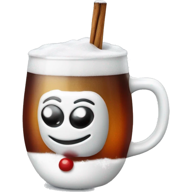 Schneemann mit Glühwein emoji