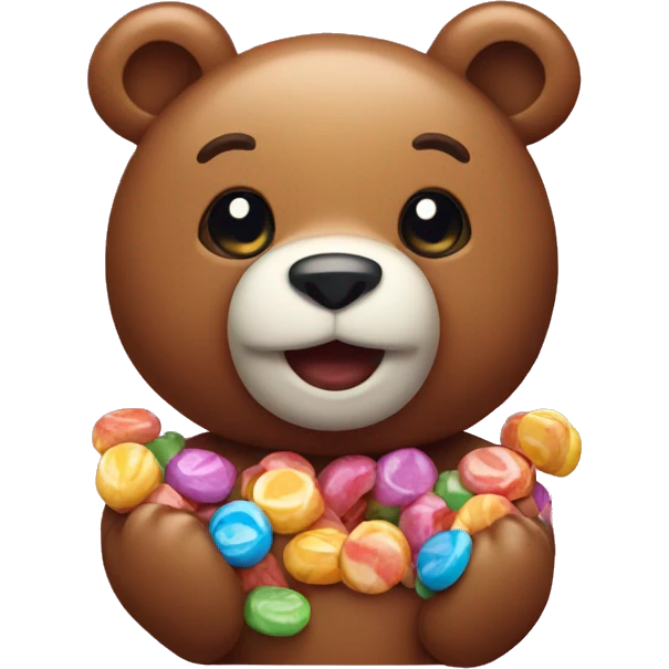 Candy bear emoji