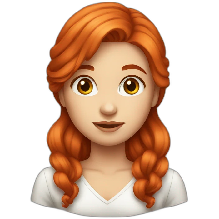 Redhead girl smh emoji