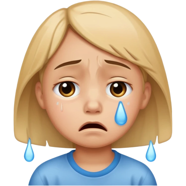 Ağlayan çocuk emoji