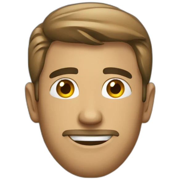 Men in a party emoji
