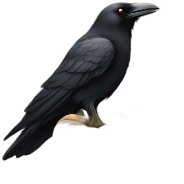 crow eats pumpkin emoji