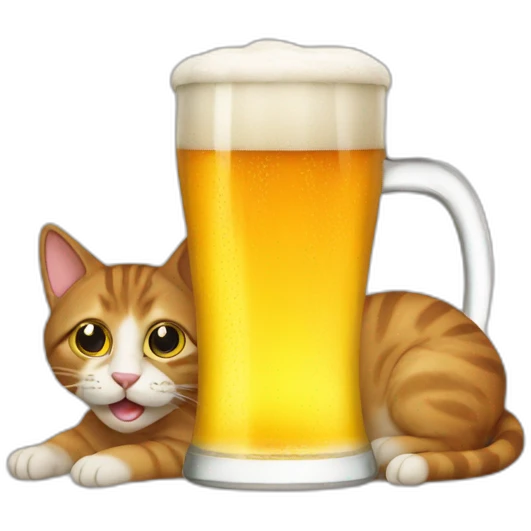 Cat-with-a-beer emoji