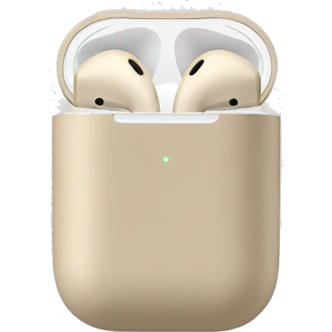 Beige coloured AirPod max headphones no human  emoji