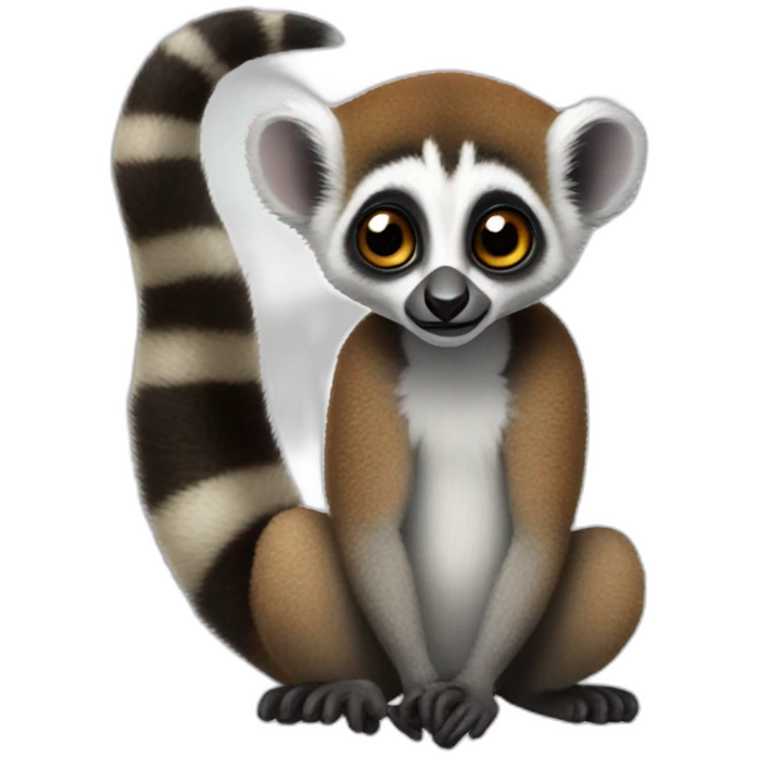 Lemur cola anillada emoji
