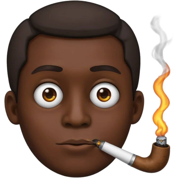 Emoji smoking crack pipe emoji