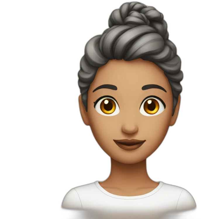 A beautiful girl emoji