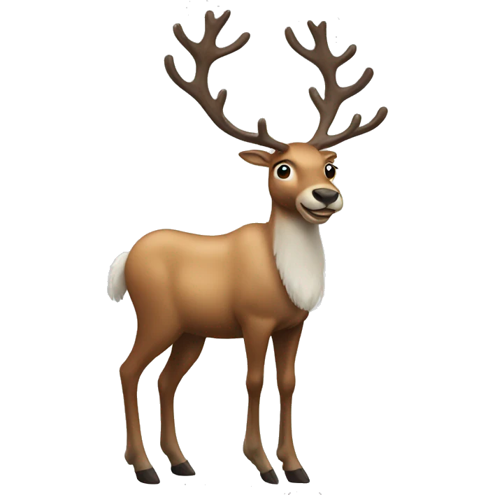 reindeer full body emoji