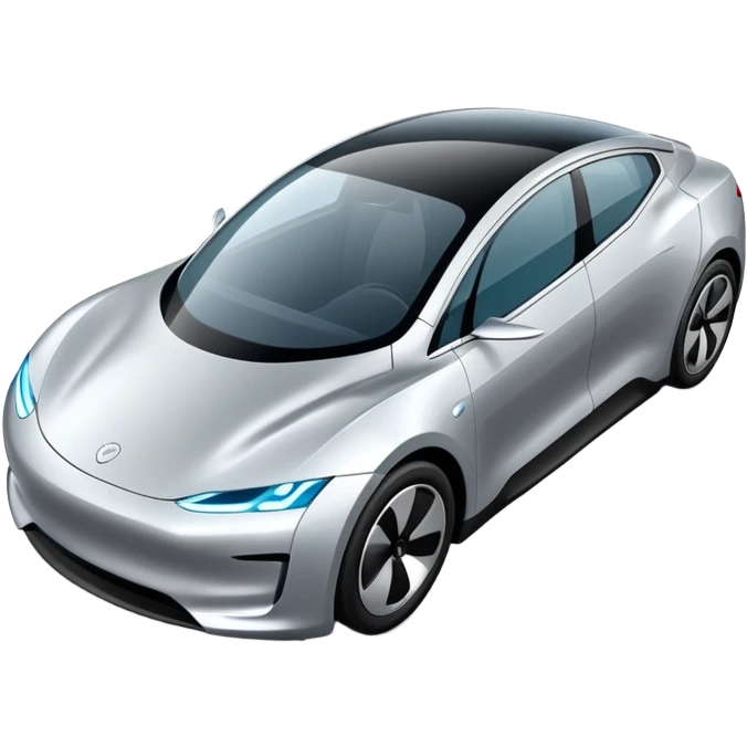 modern sleek electric car emoji
