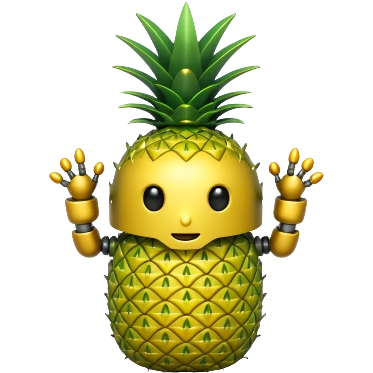 robot pineapple emoji emoji