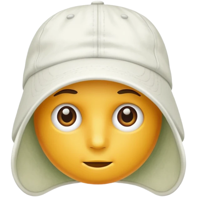 just tennis hat emoji