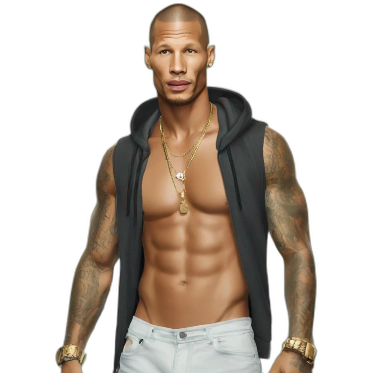 Jeremy Meeks as a beach bum emoji