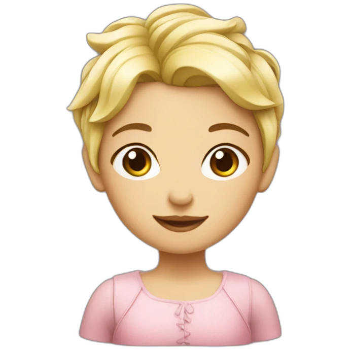 garden girl pixie hair emoji