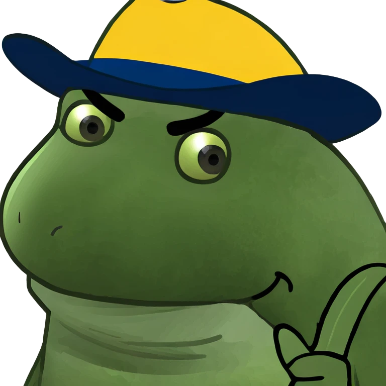 Pickle with a mustache and cowboy hat emoji