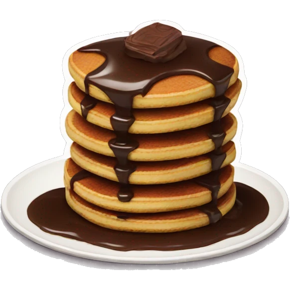 Chocolate pancakes emoji