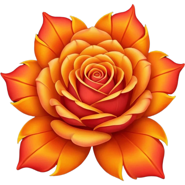 fire rose emoji