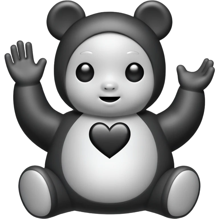Tellytubby black heart emoji
