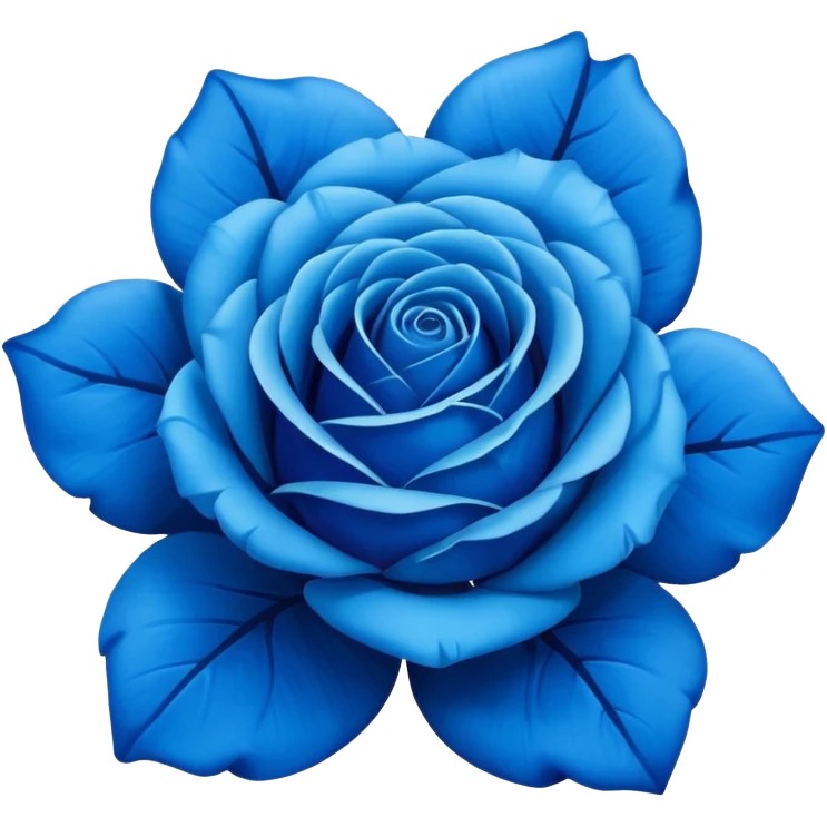 Blue rose emoji