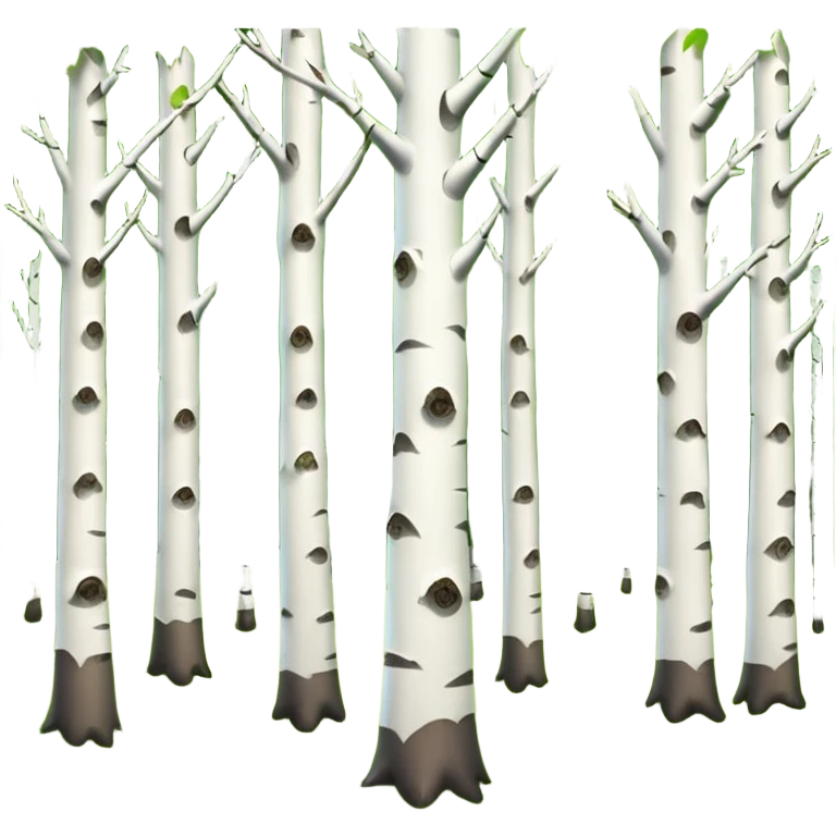 birch forest emoji