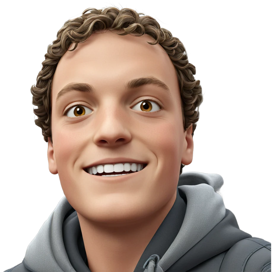 smiling boy by bare tree emoji