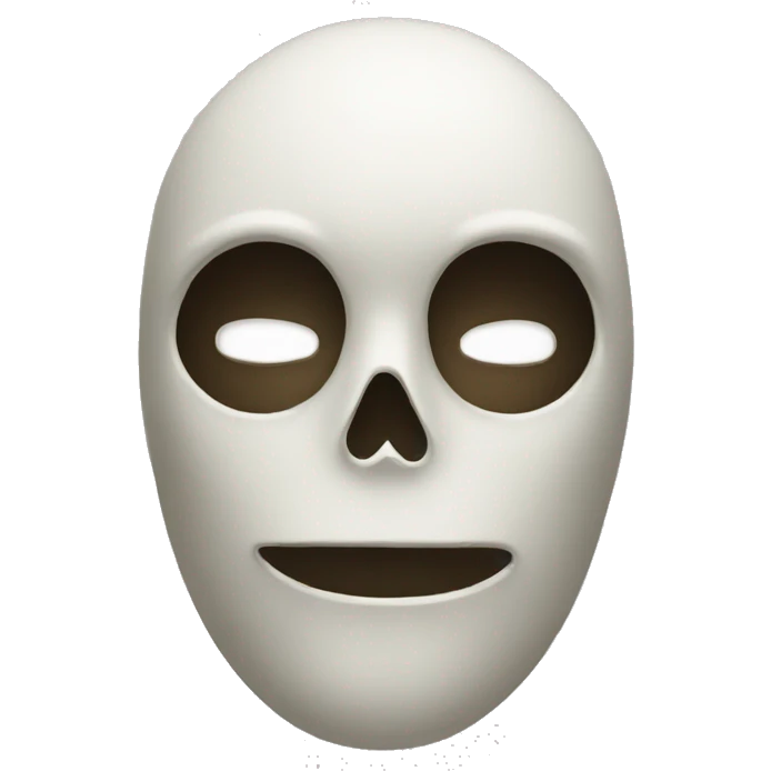 boring face with skull mask emoji