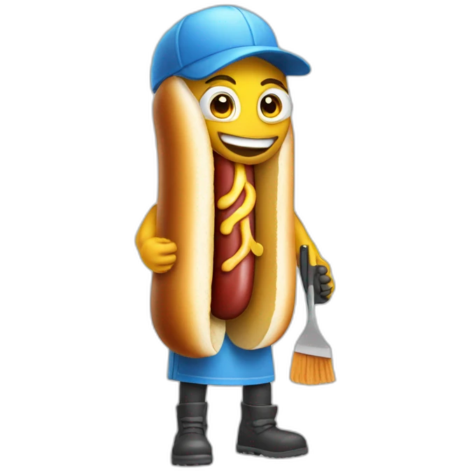 hot dog cleaner emoji