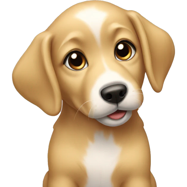 2 golden puppy’s  emoji