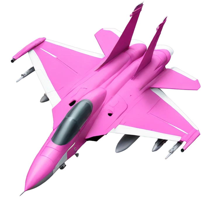 A pink F14 fighter jet  emoji