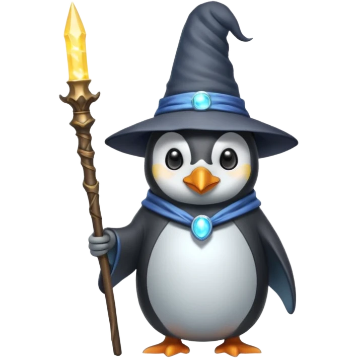 Penguin Wizard emoji