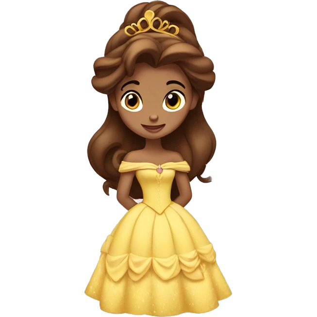 Princess belle disney emoji