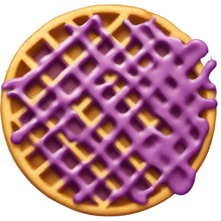 Purple waffle emoji