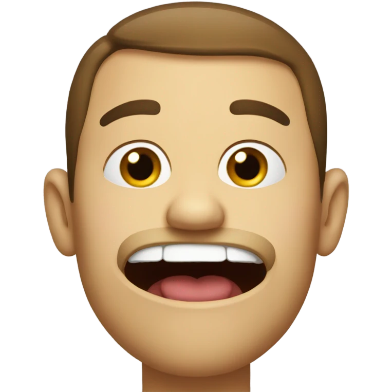 Man biting his lip emoji