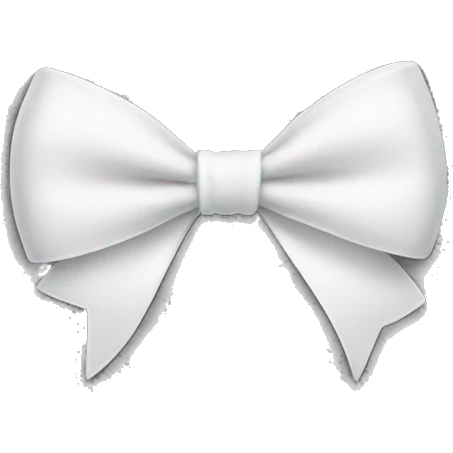 White bow emoji