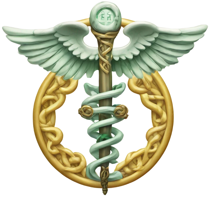 Elaborate and detailed caduceus  emoji