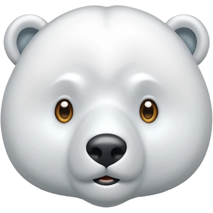 Puedes hacer un oso polar el cual este con un ojo cerrado y el otro abierto  emoji