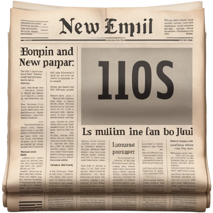 generate realistic detailed news paper NY emoji