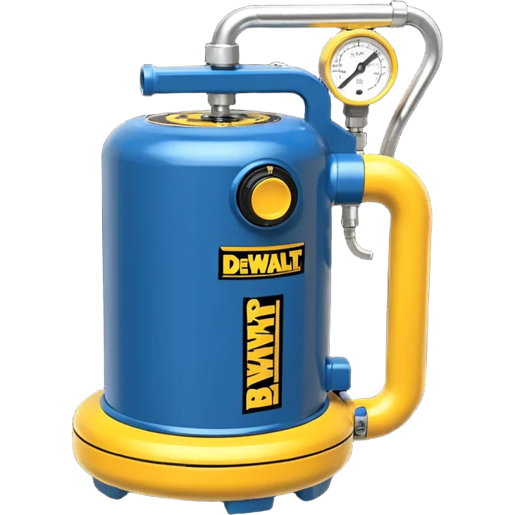 dewalt electric pancake air compressor tool, blue color emoji