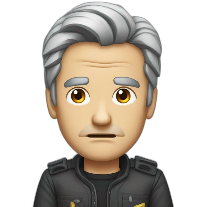 Jean Luc Melanchon angry emoji