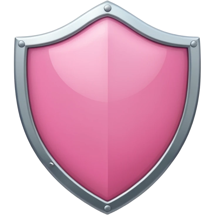 pink shield with white frame emoji