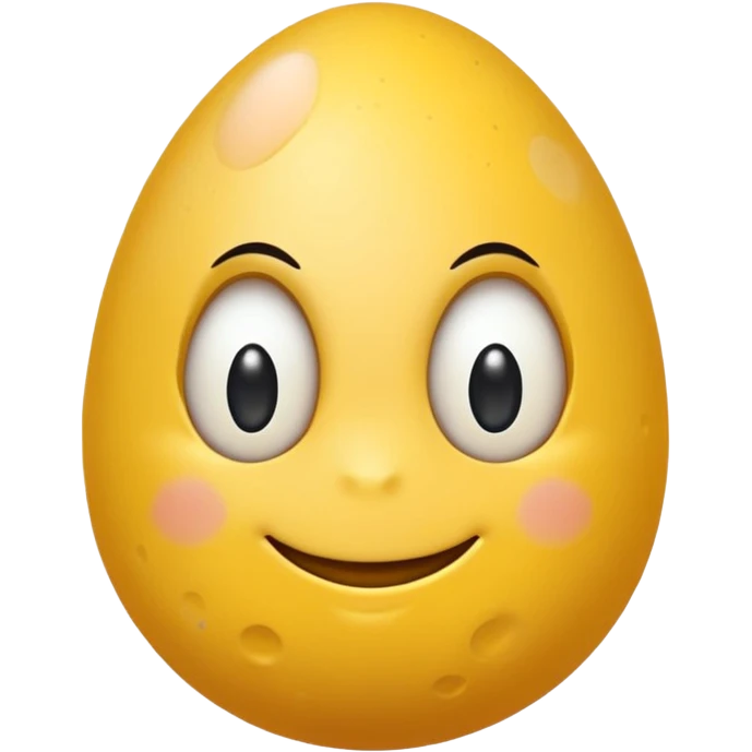 a yellow emoticon looks on the side and a member with eggs on the bottom emoji