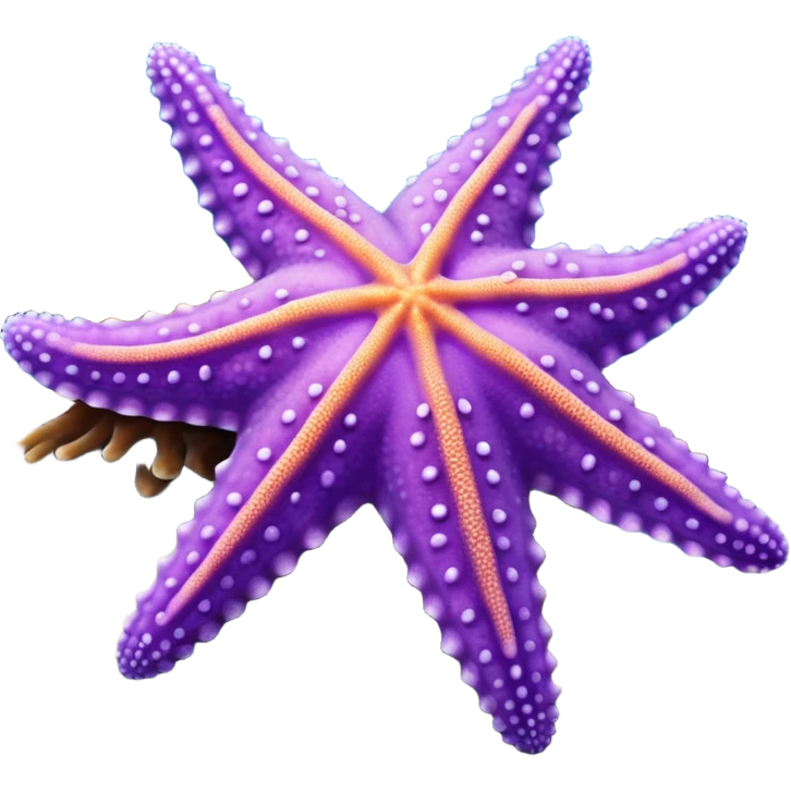 Realistic, still life, Purple sea star, Pisaster ochraceu emoji