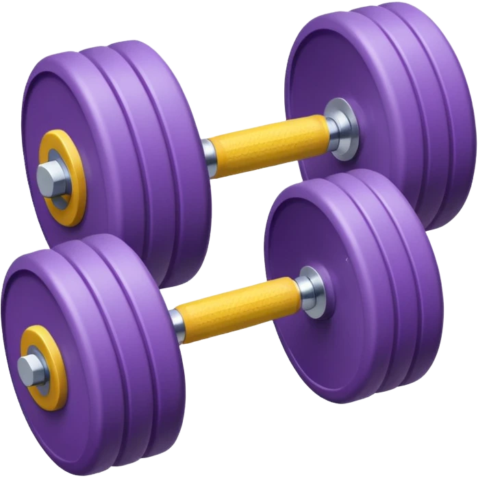 light purple dumbbell emoji