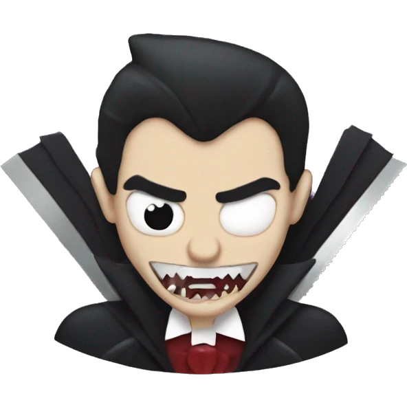 dracula with saw emoji