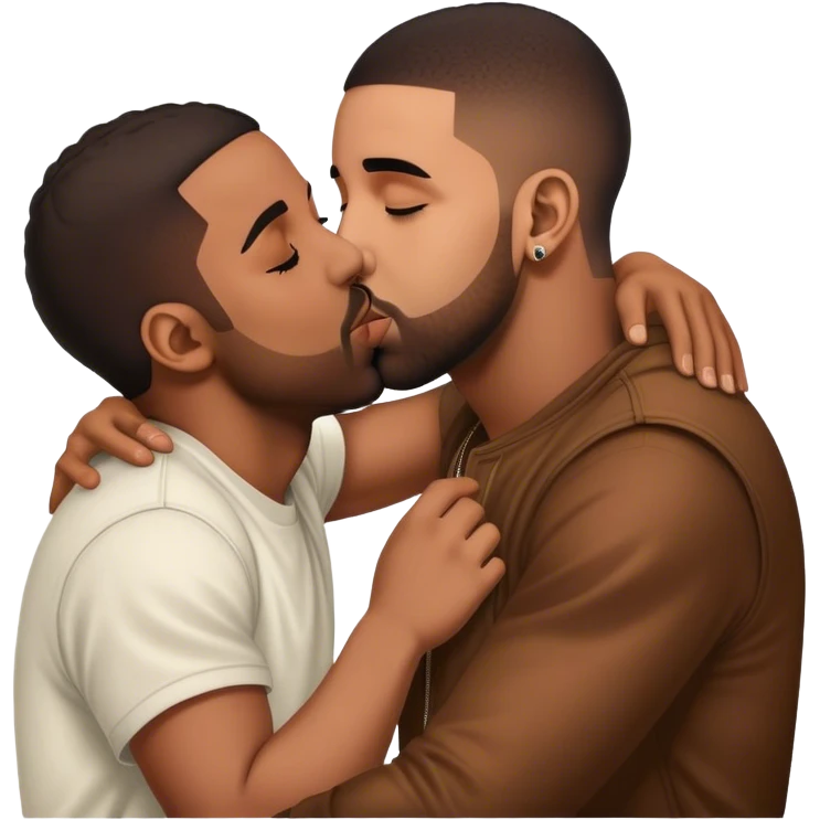 drake kissing kendrick lamar emoji