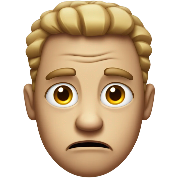 Angry funny face emoji