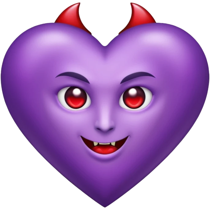 vampire fantasy purple heart emoji